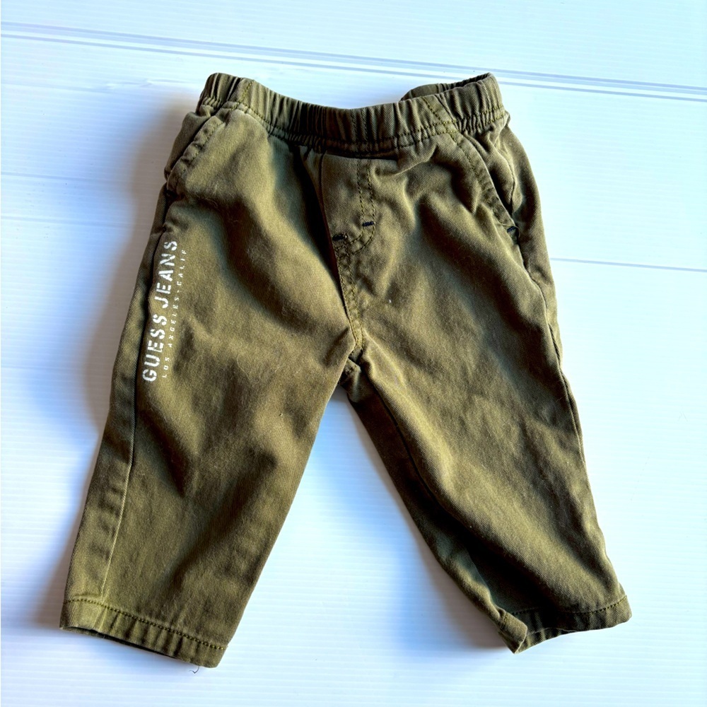 Guess Baby Boy Khaki Pants Size 3 To 6 Months